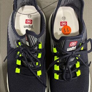 Untld Navy Sneakers with Neon Accents